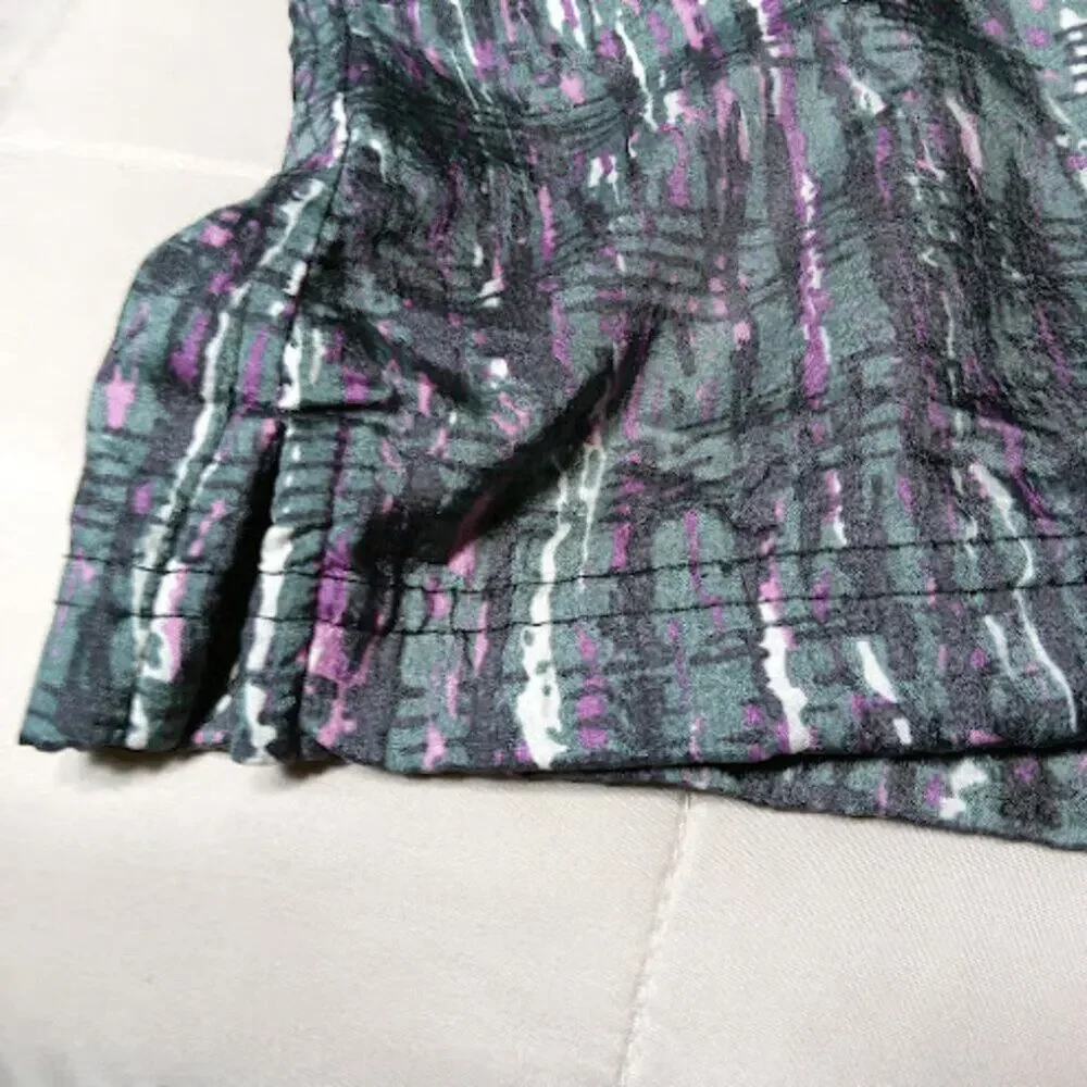 CHAMPION Vintage 90s/00s Retro Cybercore Techno Matrix Print Swim Trunks S